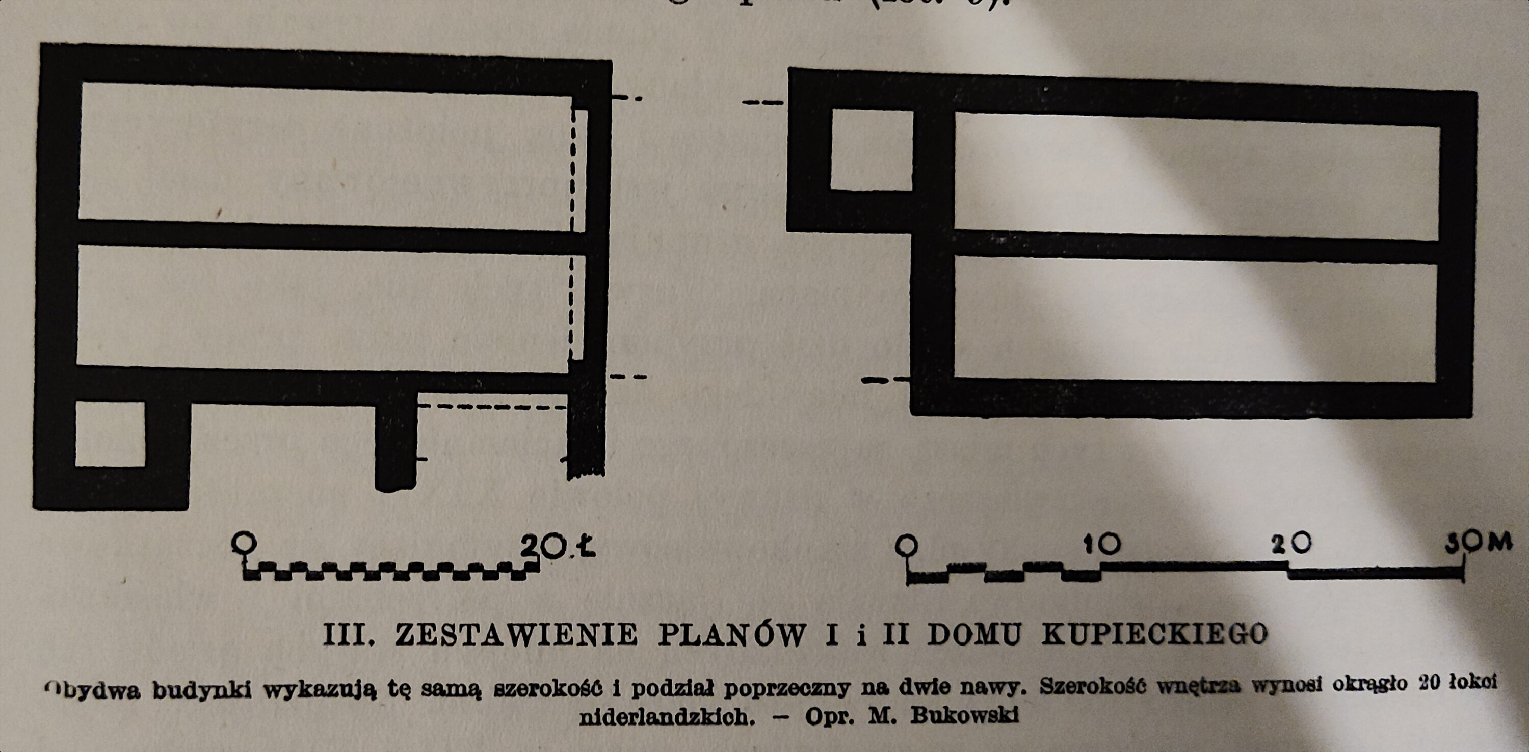 Zestawienie planów I i II Domu Kupców. Ratusz wrocławski M. Zlat